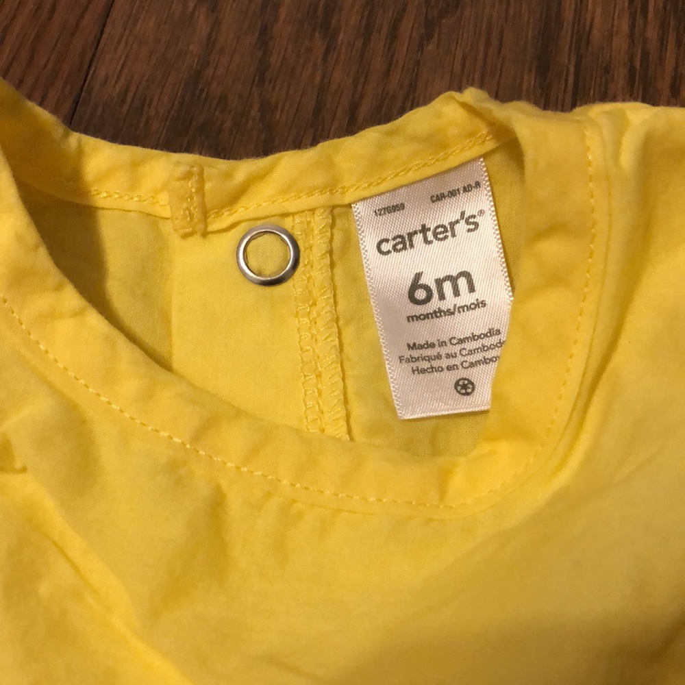 3/$10 ☀️ Carter’s | Sleeveless One-Piece with Eyelet Detail - Picture 6 of 7